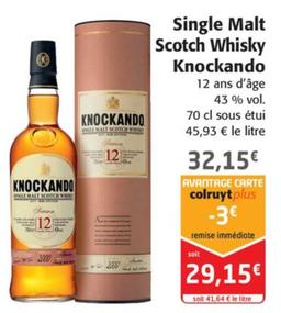 knockando - single malt scotch whisky