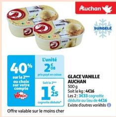 Auchan - Glace Vanille