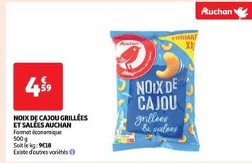 Auchan - Noix De Cajou Grillées Et Salées