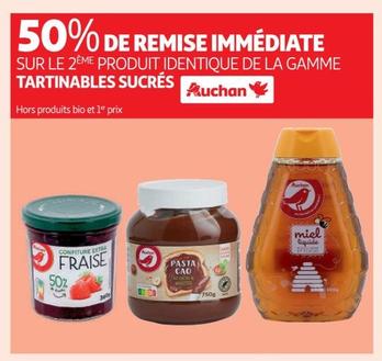 Auchan - La Gamme Tartinables Sucrés