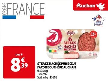 Auchan - Steaks Hachés Pur Bœuf Façon Bouchère