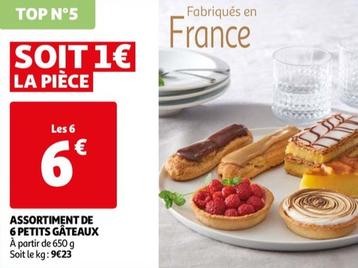 Assortiment De 6 Petits Gâteaux