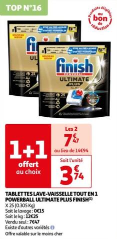 Tablettes Lave Vaisselle Tout En 1 Powerball Ultimate Plus