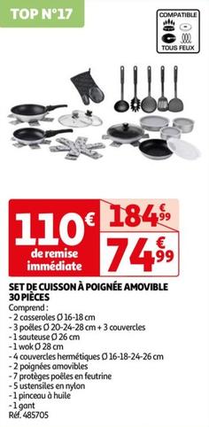 Set De Cuisson A Poignee Amovible 30 Pieces