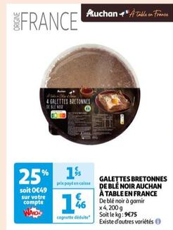 Auchan - Galettes Bretonnes De Ble Noir À Table En France