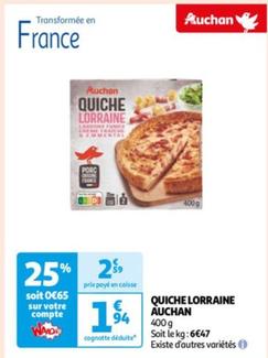 Auchan Quiche Lorraine