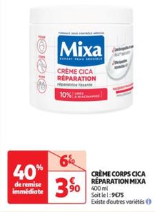 mixa - crème corps cica réparation