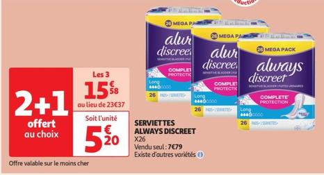 Serviettes Discreet