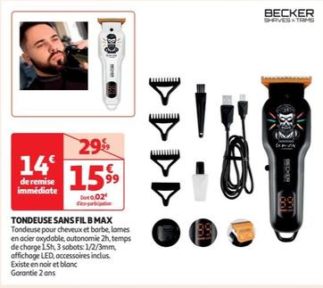 Becker - Tondeuse Sans Fil B Max