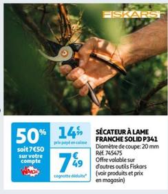 Secateur À Lame Franche Solid P341