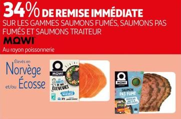 mowi' - sur les gammes saumons fumés, saumons pas fumés et saumons traiteur