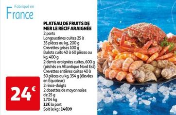 Plateau De Fruits De Mer Le Récif Araignée