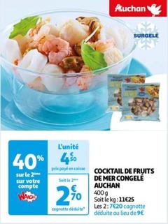 Auchan - Cocktail De Fruits De Mer Congelé