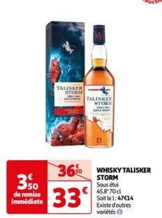 talisker - whisky storm
