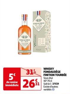 Fondaudege - Whisky Finition Tourbée