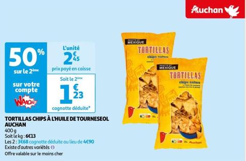 Auchan - Tortillas Chips A L'huile De Tourneseol