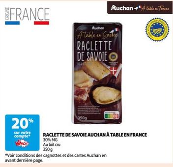 auchan - raclette de savoie a table en france