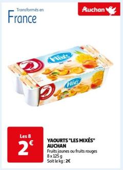 Auchan - Yaourts "les Mixés"