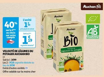 Auchan - Velouté De Légumes Du Potager Bio