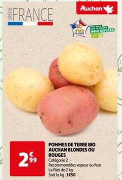 Auchan - Pommes De Terre Bio Blondes Ou Rouges