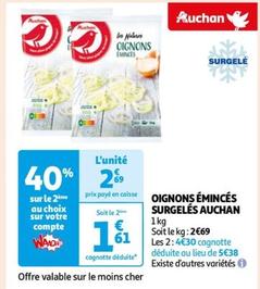 Auchan - Oignons Émincés Surgelés