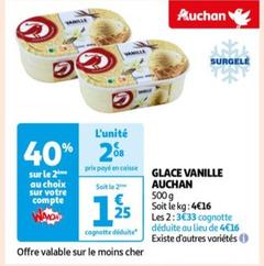 Auchan - Glace Vanille