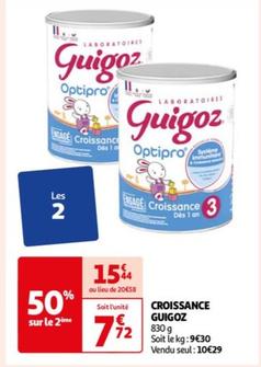 Guigoz - Croissance