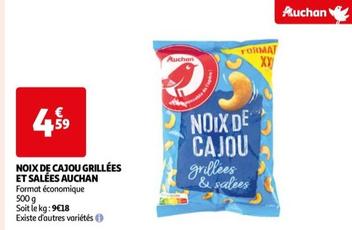 Auchan - Noix De Cajou Grillées Et Salées