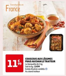 Auchan - Couscous Aux Légumes Frais Le Traiteur