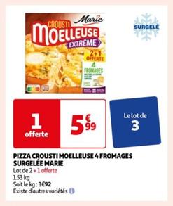 Pizza Crousti Moelleuse 4 Fromages Surgelée