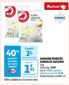 Auchan - Oignons Émincés Surgelés