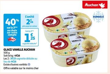 Auchan - Glace Vanille