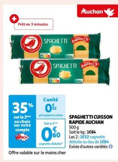 Auchan - Spaghetti Cuisson Rapide