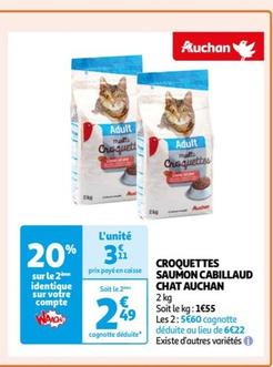 Auchan - Croquettes Saumon Cabillaud Chat