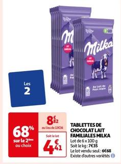 Tablettes De Chocolat Lait Familiales