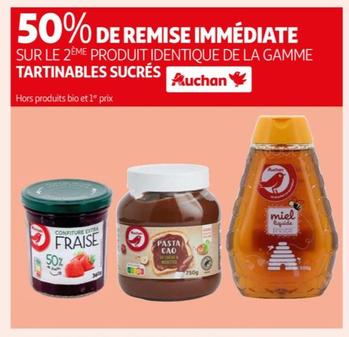 Auchan - Sur La Gamme Tartinables Sucrés
