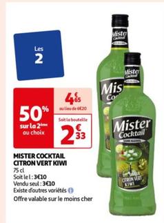 mister cocktail - citron vert kiwi
