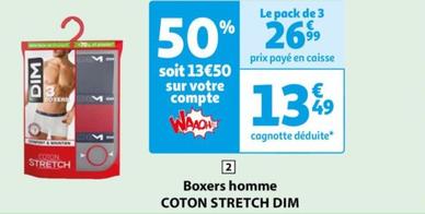 boxers homme coton stretch