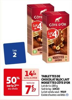 Tablettes De Chocolat Bloc Lait Noisettes