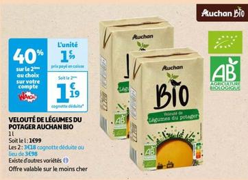 Auchan - Velouté De Legumes Du Potager Bio