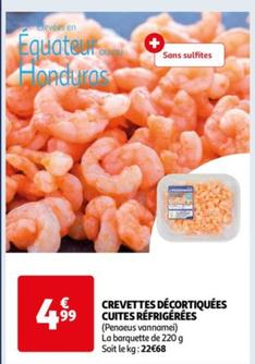 Crevettes Décortiquées Cuites Réfrigérées