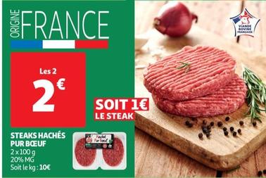 Steaks Hachés Pur Bœuf