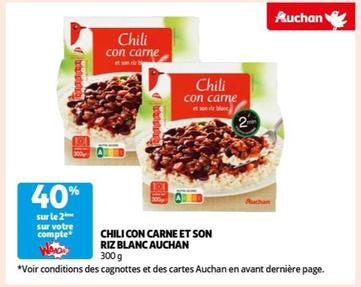 Auchan - Chili Con Carne Et Son Riz Blanc