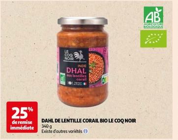 Le Coq Noir - Dahl De Lentille Corail Bio