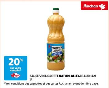 Auchan - Sauce Vinaigrette Nature Allegee