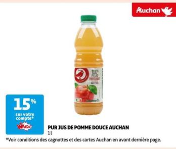 Auchan - Pur Jus De Pomme Douce