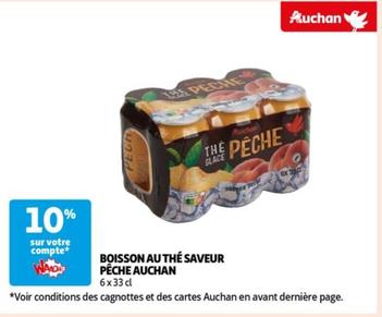 Auchan - Boisson Au Thé Saveur Pêche