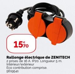 Zenitech - Rallonge Electrique offre à 15,7€ sur Weldom
