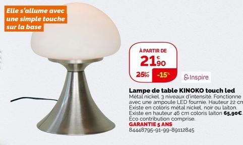 Kinoko - Lampe De Table Touch Led
