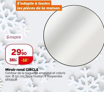 Circle - Miroir Rond offre à 29,9€ sur Weldom